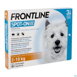 Frontline Spot On Chien 2-10kg Pipet 3x0,67ml