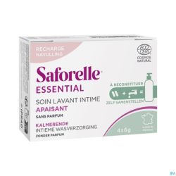 Saforelle Essent.soin Lav.int.apais. Pdr Rech.4x6g