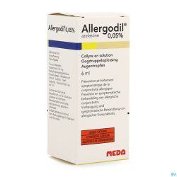 Allergodil 0,05% Pi Pharma Oogdruppels 6ml Pip