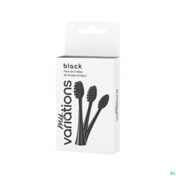 Myvariations Opzetborstels Onyx Black Pack 3