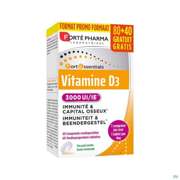 Vitamine D3 3000 IE Caps 120