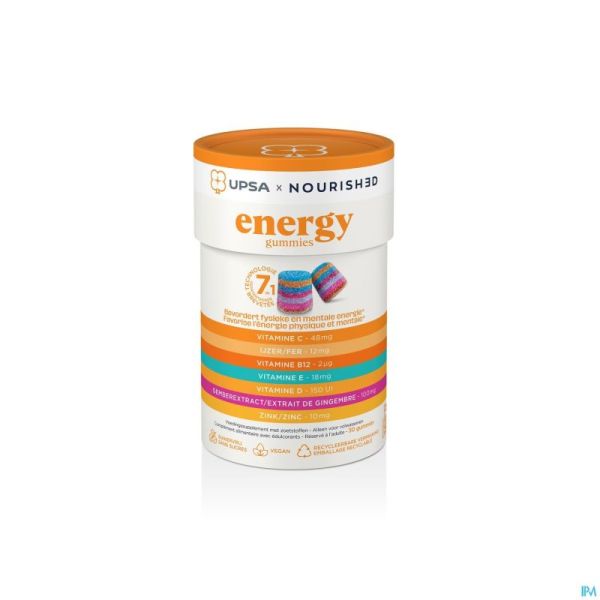 Upsa Nourished Energy Gommes 30