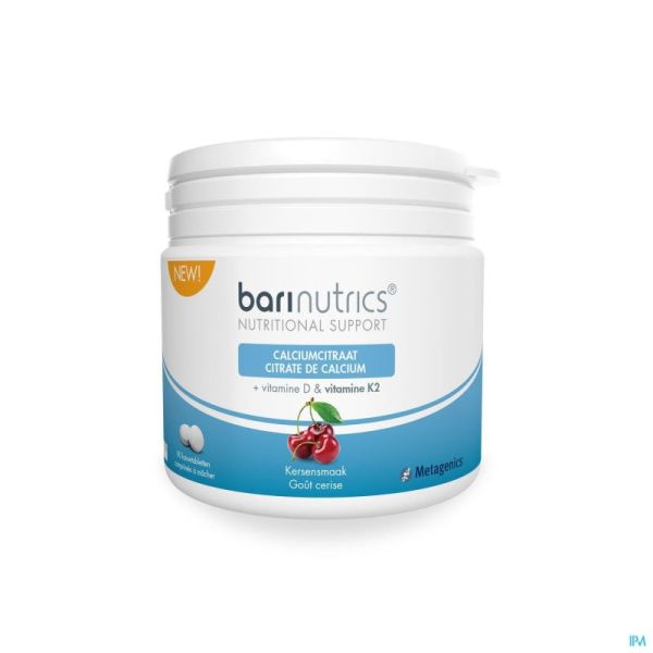 Barinutrics Cirate Calcium+k2 Cerise Comp Croq 90