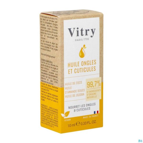 Vitry Huile Ongles & Cuticules Naturelle 10ml