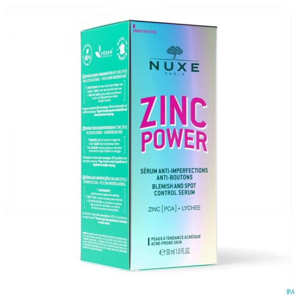 Nuxe Zinc Power Serum A/imperfections 30ml