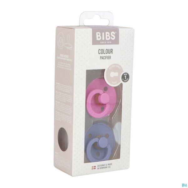 Bibs 1 Tetine Duo Bubblegum/peri