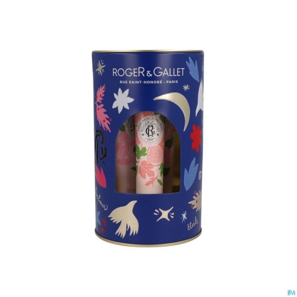 Roger&gallet Set Noel 3 Cr Main Fl.fig/ging. R/ros